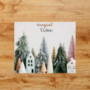 Christmas House Magical Time Mousepad