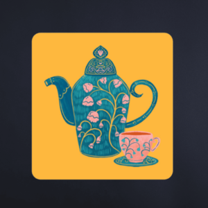 Blue Kettle Coaster