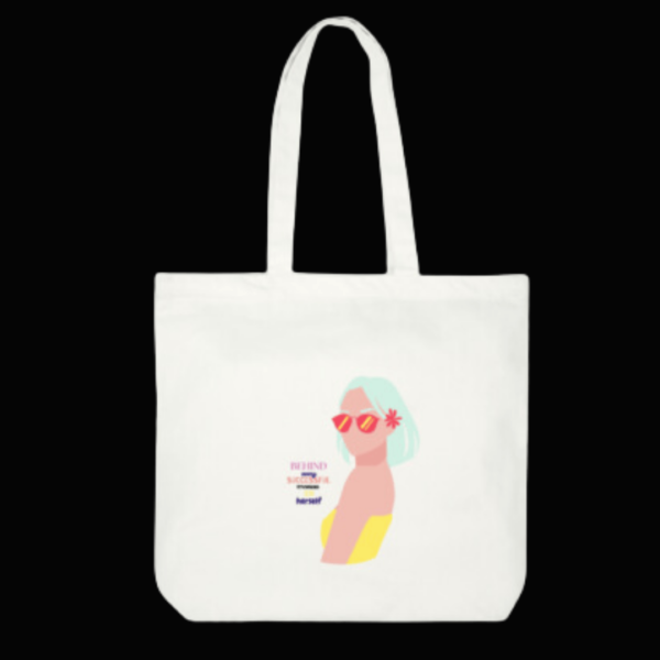 Successful Woman White Large Tote Bag