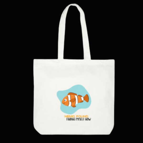 Nemo Found White Large Tote Bag