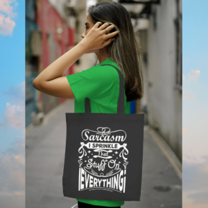 Sprinkle Sarcasm Large Tote Bag