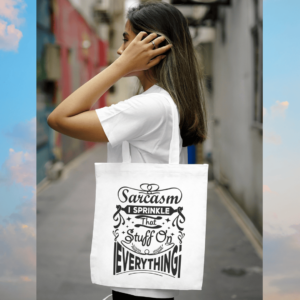 Sprinkle Sarcasm Large Tote Bag