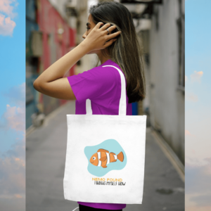 Nemo Found White Large Tote Bag