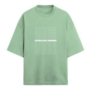 The Realm Will Remember Oversized Terry Tshirt