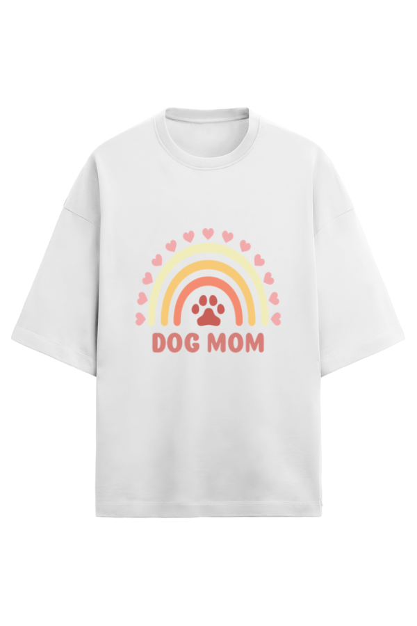 Dog Mom Oversized Terry Tshirt - Image 3