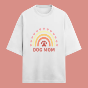 Dog Mom Oversized Terry Tshirt