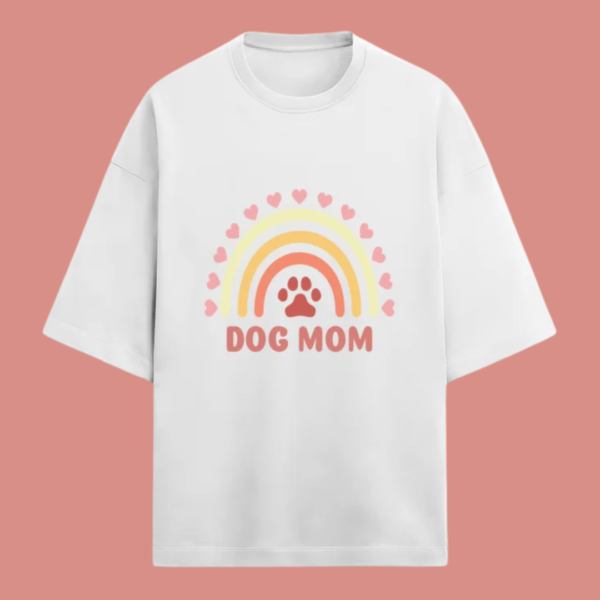 Dog Mom Oversized Terry Tshirt