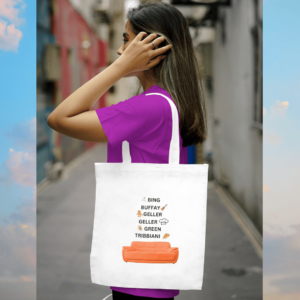 Friends White Large Tote Bag