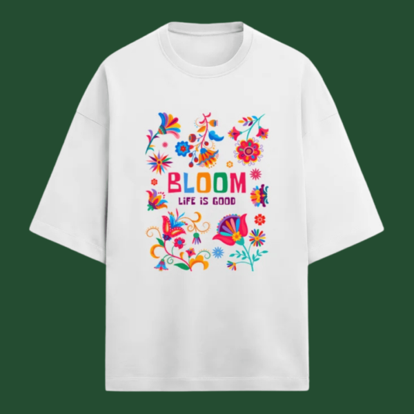 Bloom Life is Good Oversized Terry Tshirt