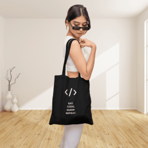 Eat Sleep Code Tote Bag